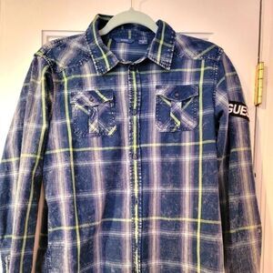 5 for $40 sale𝅺 Guess boys button down long sleeve shirt size 16